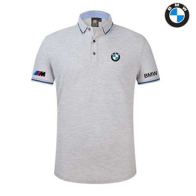 Polo BMW M Power Homme 2022 Coton Col Contrasté LOGO BMW Manche Courte